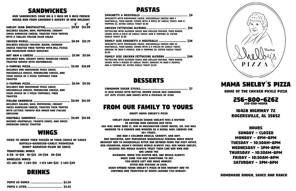 Mama Shelby's Pizza Tiger Supreme